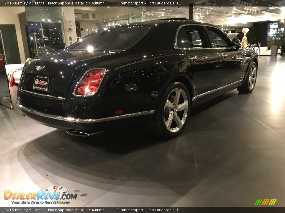 2016 Bentley Mulsanne Black Sapphire Metallic / Autumn Photo #13