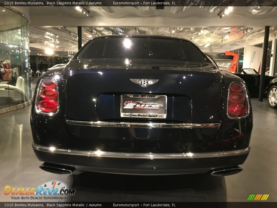 2016 Bentley Mulsanne Black Sapphire Metallic / Autumn Photo #14