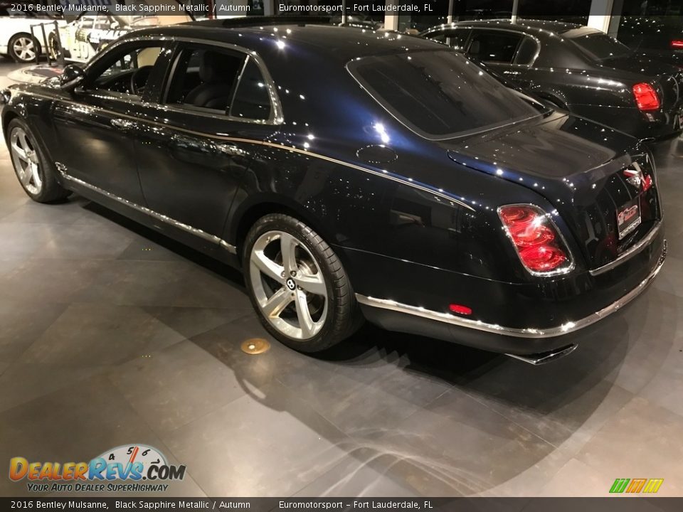 2016 Bentley Mulsanne Black Sapphire Metallic / Autumn Photo #15