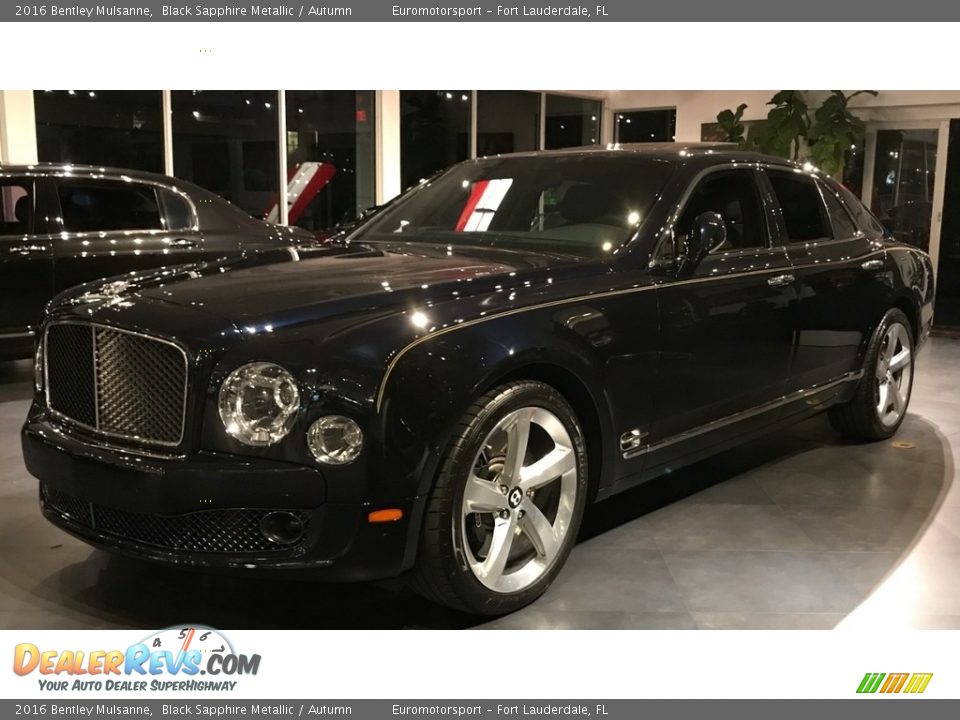 2016 Bentley Mulsanne Black Sapphire Metallic / Autumn Photo #16