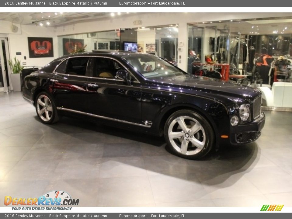 2016 Bentley Mulsanne Black Sapphire Metallic / Autumn Photo #28