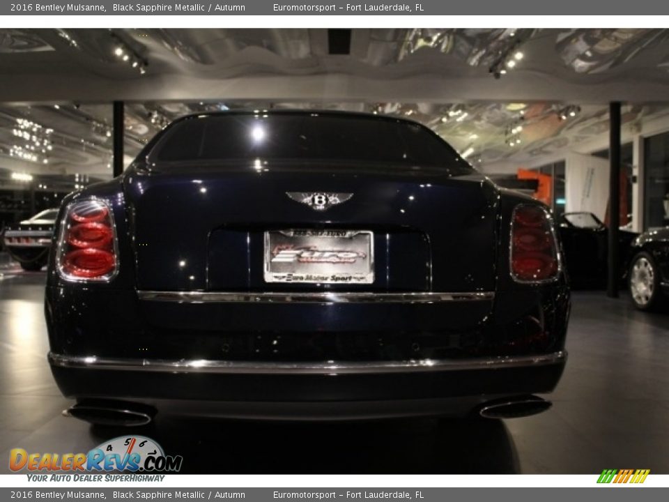2016 Bentley Mulsanne Black Sapphire Metallic / Autumn Photo #31