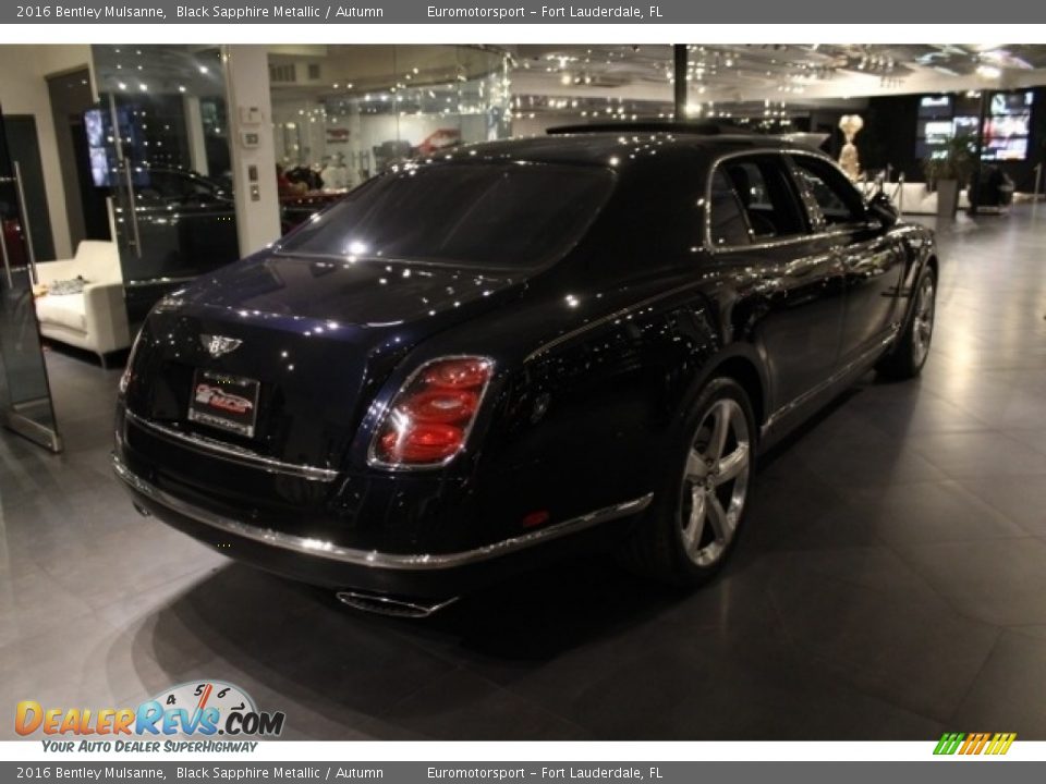 2016 Bentley Mulsanne Black Sapphire Metallic / Autumn Photo #33