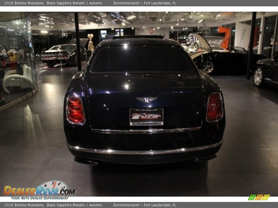 2016 Bentley Mulsanne Black Sapphire Metallic / Autumn Photo #34
