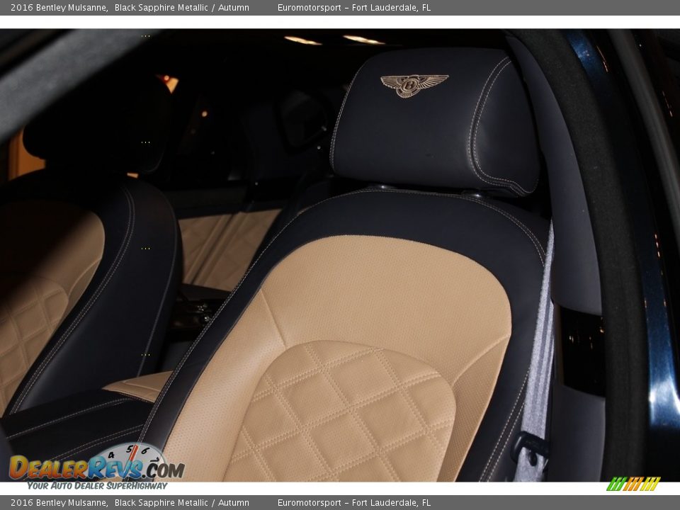 2016 Bentley Mulsanne Black Sapphire Metallic / Autumn Photo #37