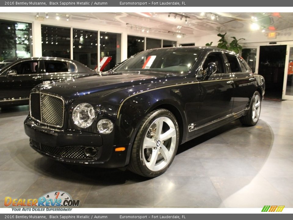 2016 Bentley Mulsanne Black Sapphire Metallic / Autumn Photo #53