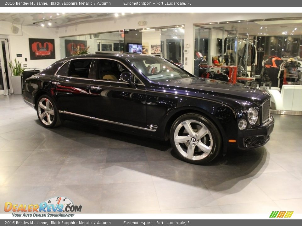 2016 Bentley Mulsanne Black Sapphire Metallic / Autumn Photo #56