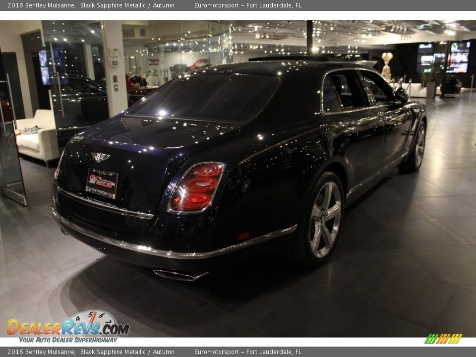 2016 Bentley Mulsanne Black Sapphire Metallic / Autumn Photo #58