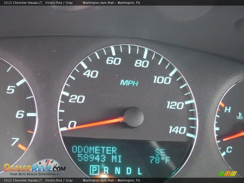 2013 Chevrolet Impala LT Victory Red / Gray Photo #24