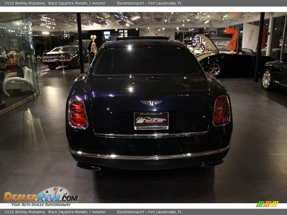 2016 Bentley Mulsanne Black Sapphire Metallic / Autumn Photo #60