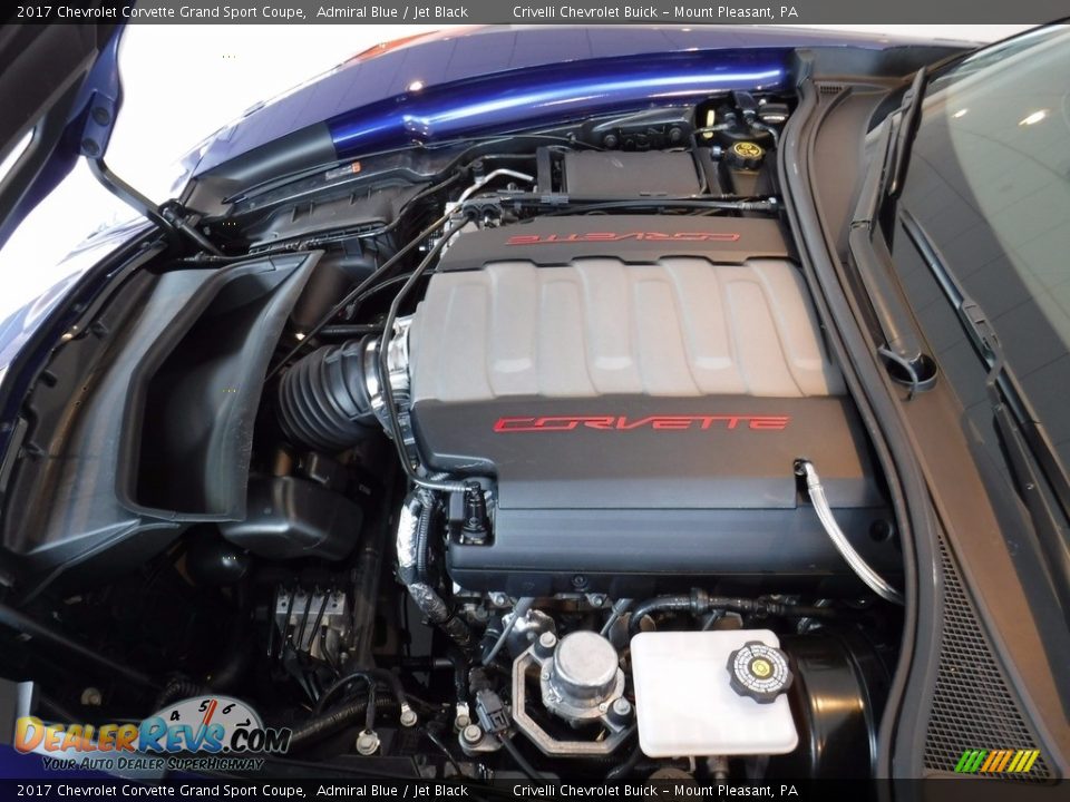 2017 Chevrolet Corvette Grand Sport Coupe Admiral Blue / Jet Black Photo #14
