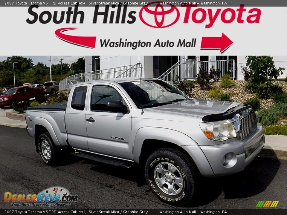 2007 Toyota Tacoma V6 TRD Access Cab 4x4 Silver Streak Mica / Graphite Gray Photo #1