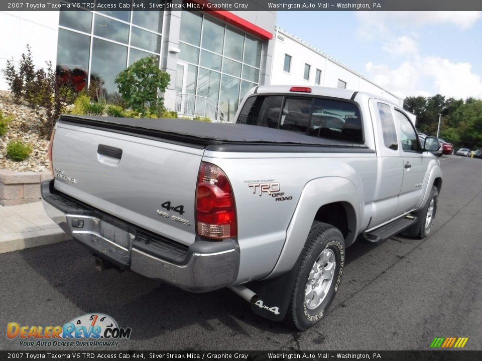2007 Toyota Tacoma V6 TRD Access Cab 4x4 Silver Streak Mica / Graphite Gray Photo #10
