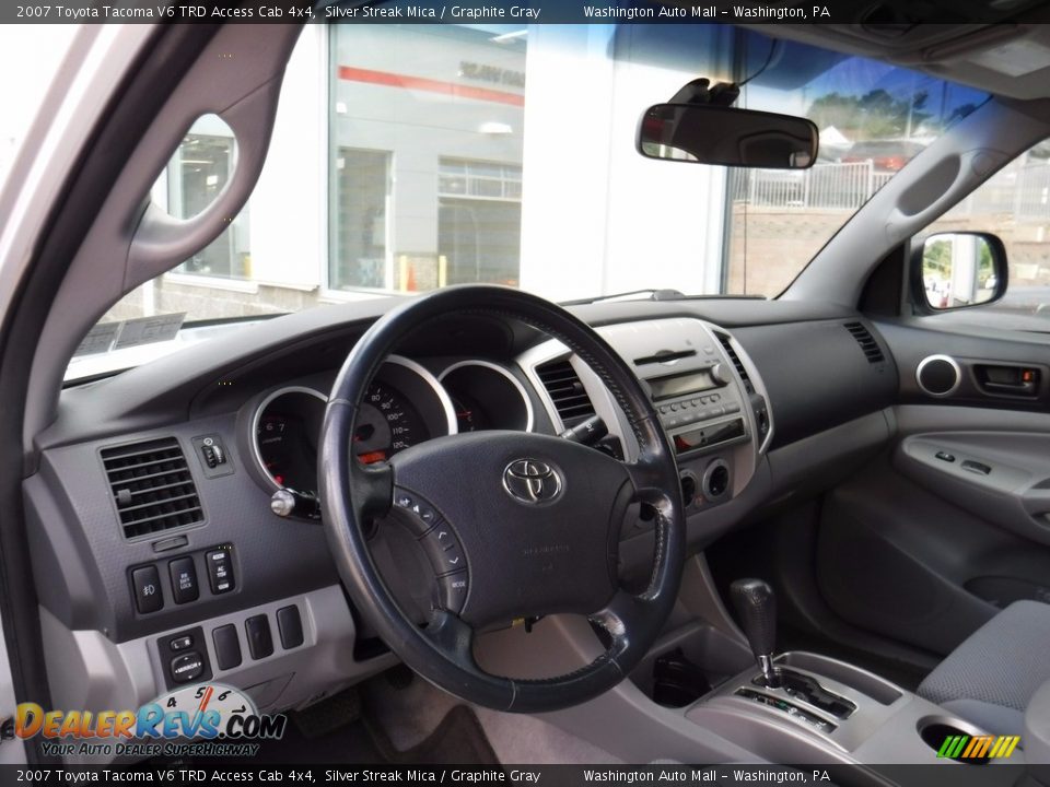 2007 Toyota Tacoma V6 TRD Access Cab 4x4 Silver Streak Mica / Graphite Gray Photo #15