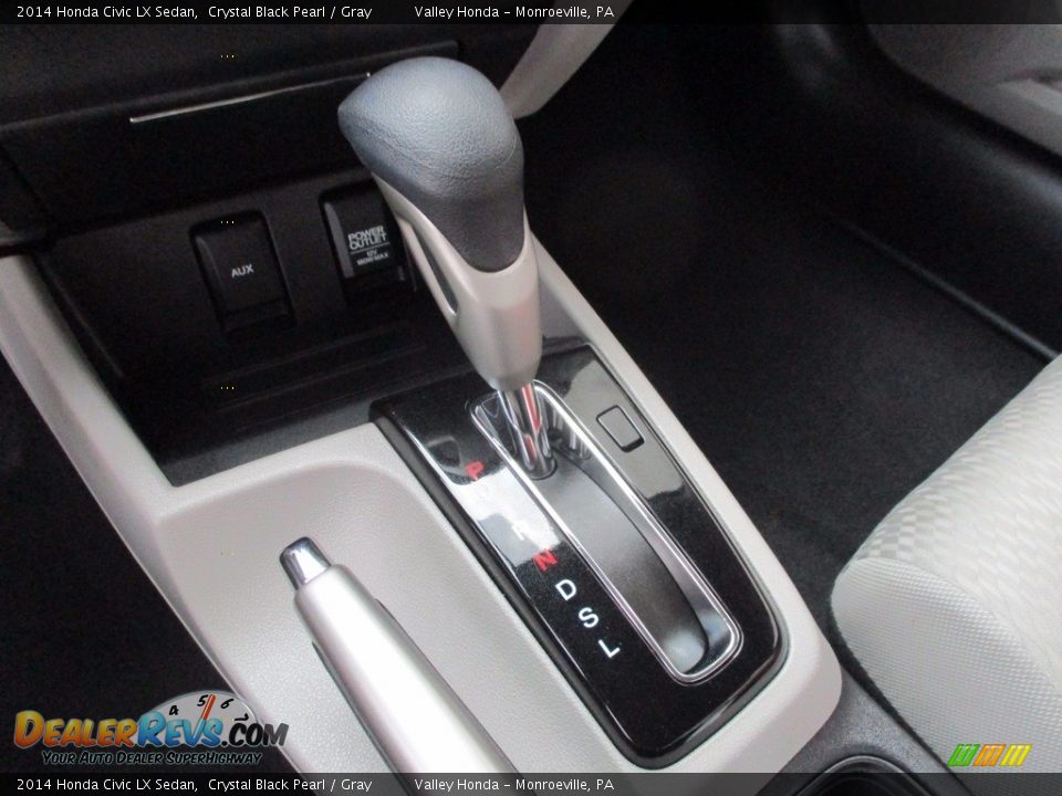 2014 Honda Civic LX Sedan Crystal Black Pearl / Gray Photo #14