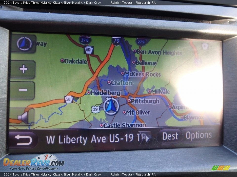 2014 Toyota Prius Three Hybrid Classic Silver Metallic / Dark Gray Photo #9