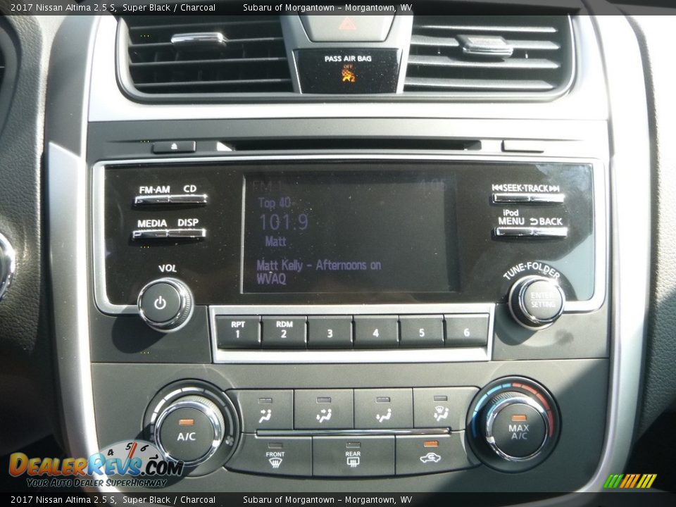 2017 Nissan Altima 2.5 S Super Black / Charcoal Photo #16