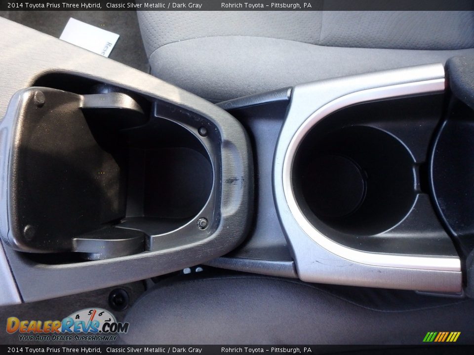 2014 Toyota Prius Three Hybrid Classic Silver Metallic / Dark Gray Photo #23
