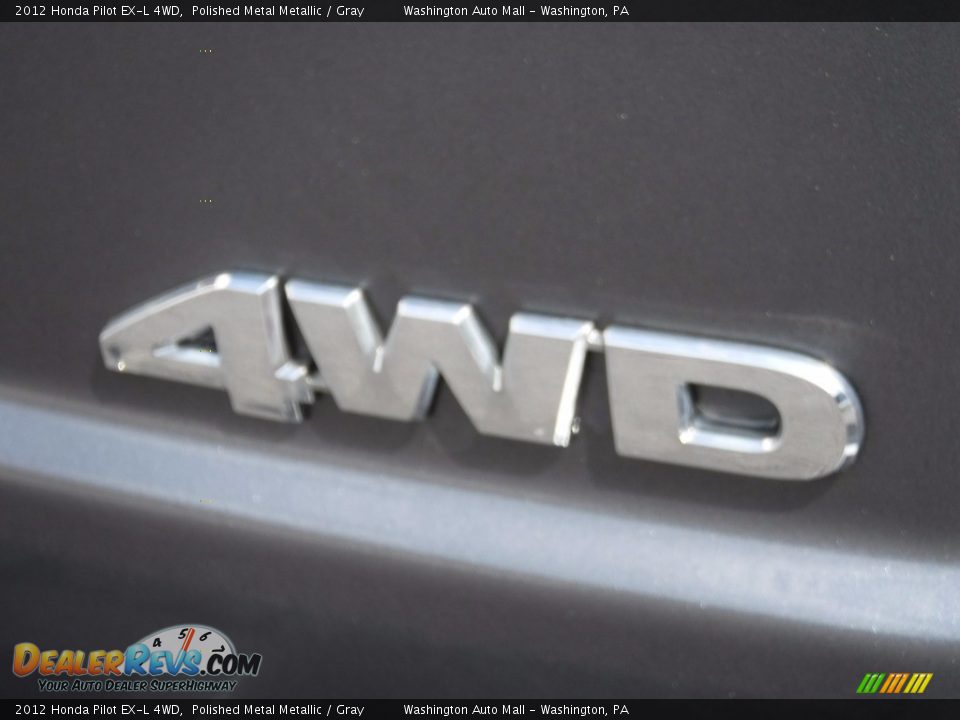 2012 Honda Pilot EX-L 4WD Polished Metal Metallic / Gray Photo #10