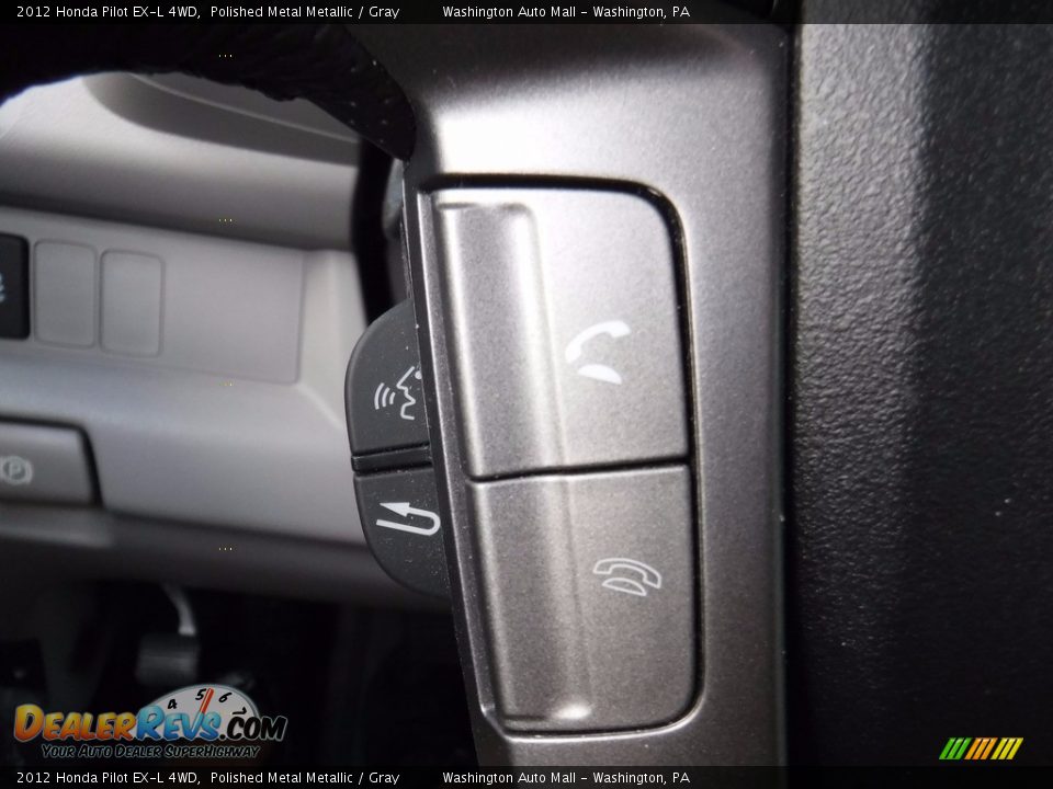 2012 Honda Pilot EX-L 4WD Polished Metal Metallic / Gray Photo #22