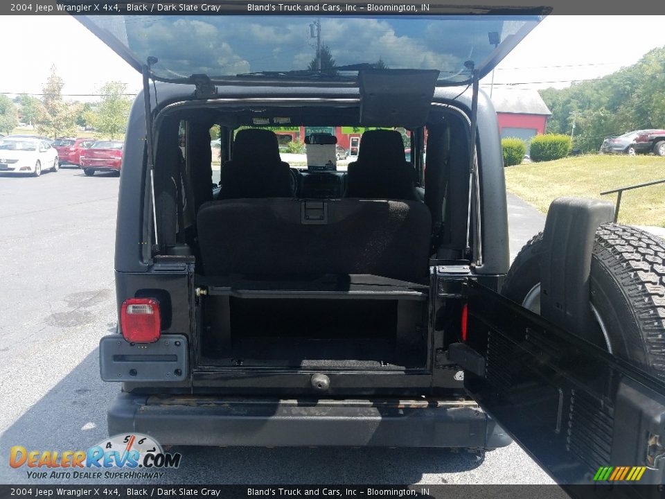 2004 Jeep Wrangler X 4x4 Black / Dark Slate Gray Photo #21