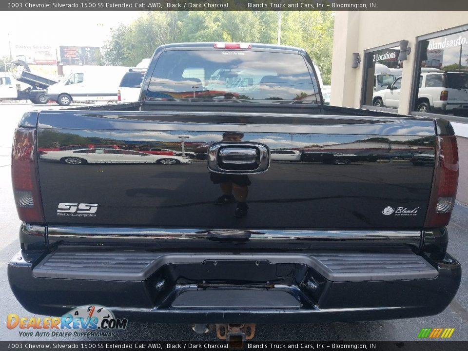 2003 Chevrolet Silverado 1500 SS Extended Cab AWD Black / Dark Charcoal Photo #4