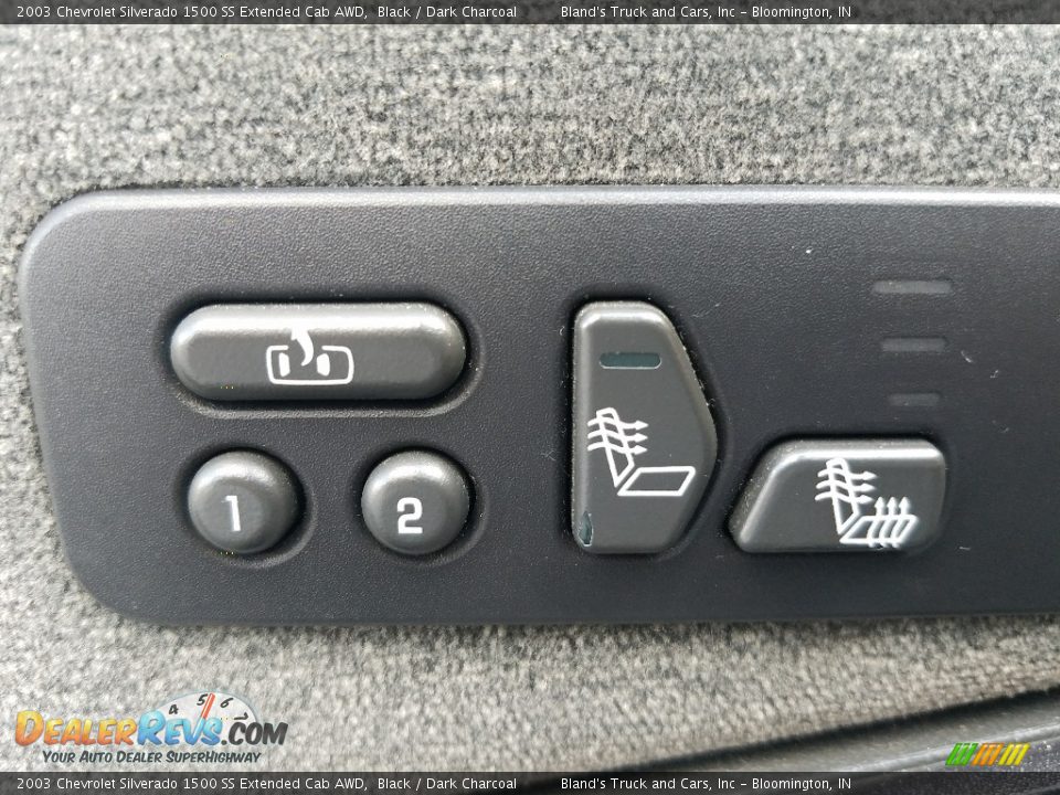 2003 Chevrolet Silverado 1500 SS Extended Cab AWD Black / Dark Charcoal Photo #12
