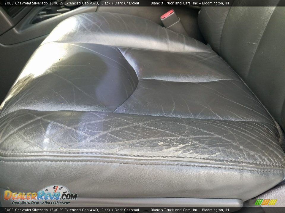 2003 Chevrolet Silverado 1500 SS Extended Cab AWD Black / Dark Charcoal Photo #15