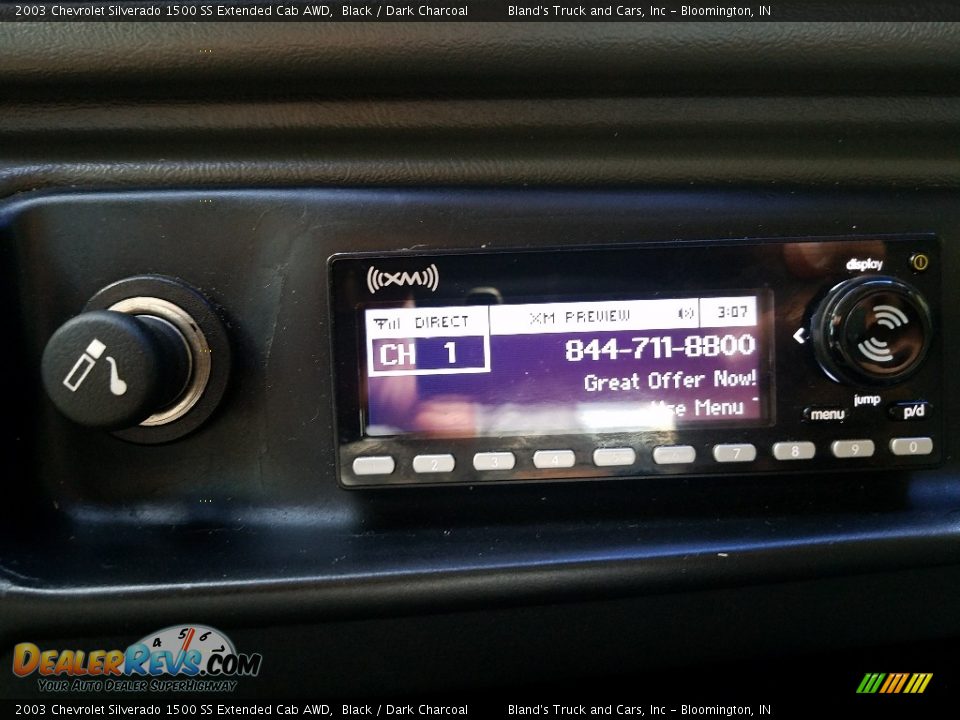 2003 Chevrolet Silverado 1500 SS Extended Cab AWD Black / Dark Charcoal Photo #27