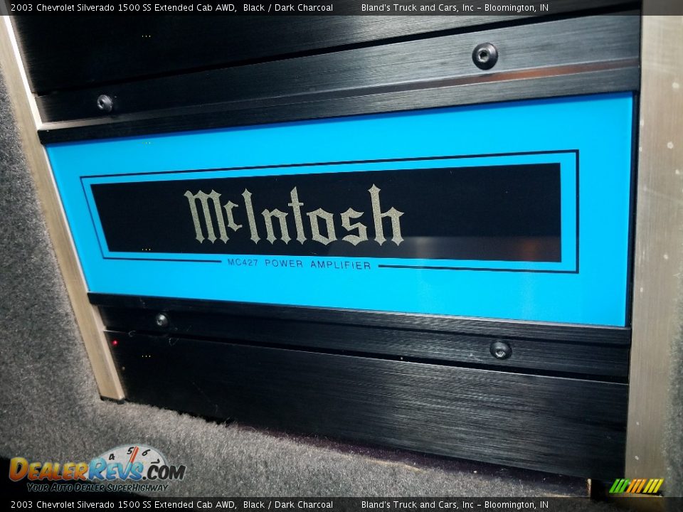 2003 Chevrolet Silverado 1500 SS Extended Cab AWD Black / Dark Charcoal Photo #35