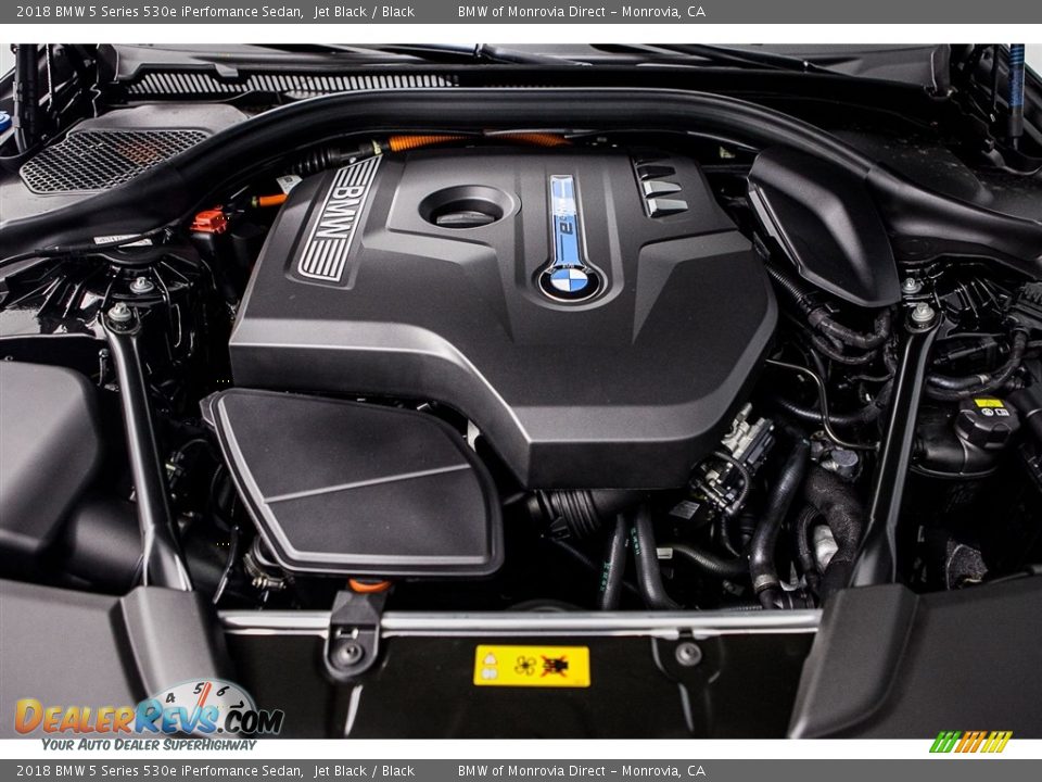2018 BMW 5 Series 530e iPerfomance Sedan Jet Black / Black Photo #8