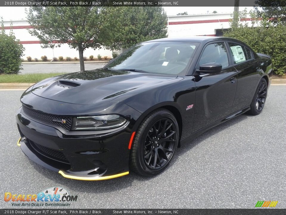 2018 Dodge Charger R/T Scat Pack Pitch Black / Black Photo #2