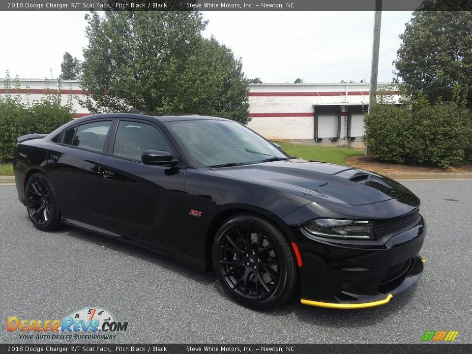 2018 Dodge Charger R/T Scat Pack Pitch Black / Black Photo #4