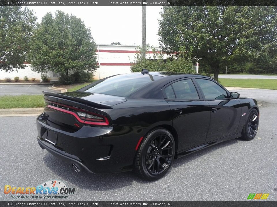 2018 Dodge Charger R/T Scat Pack Pitch Black / Black Photo #6