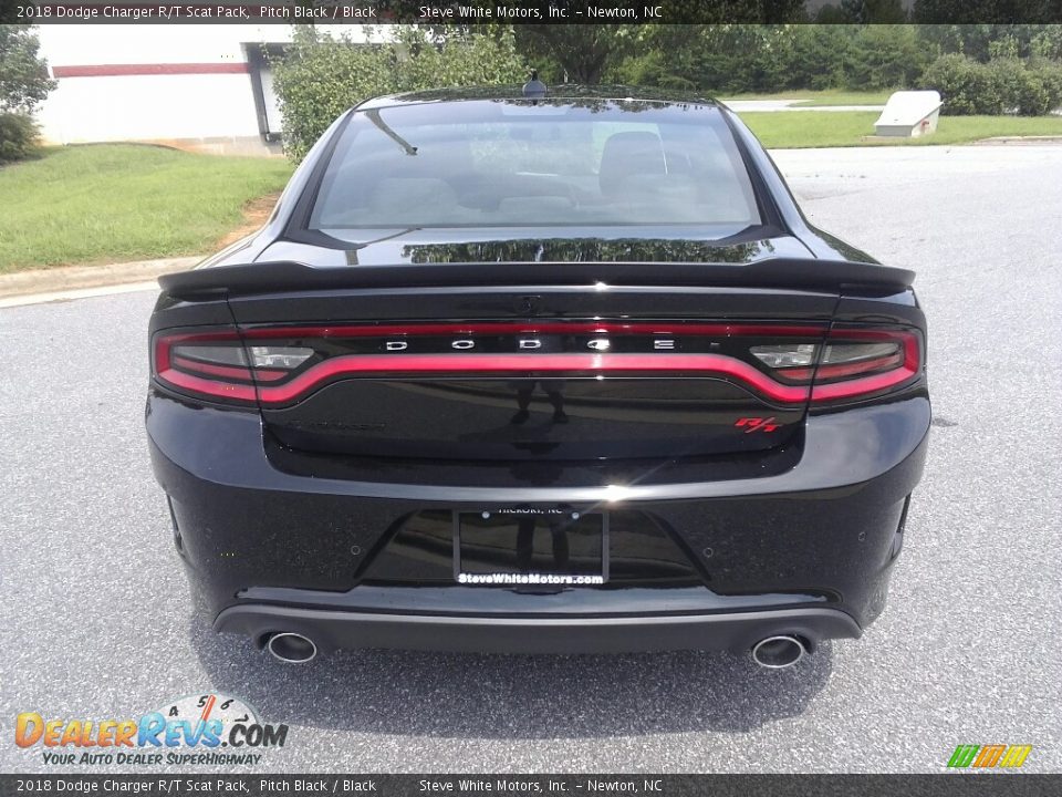 2018 Dodge Charger R/T Scat Pack Pitch Black / Black Photo #7
