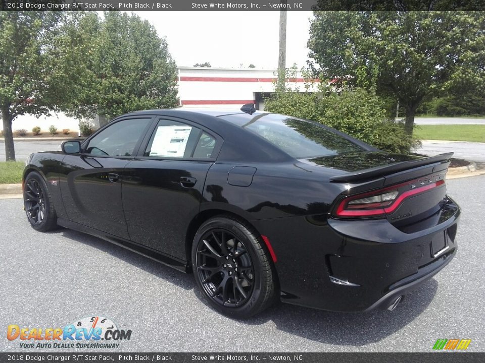 2018 Dodge Charger R/T Scat Pack Pitch Black / Black Photo #8