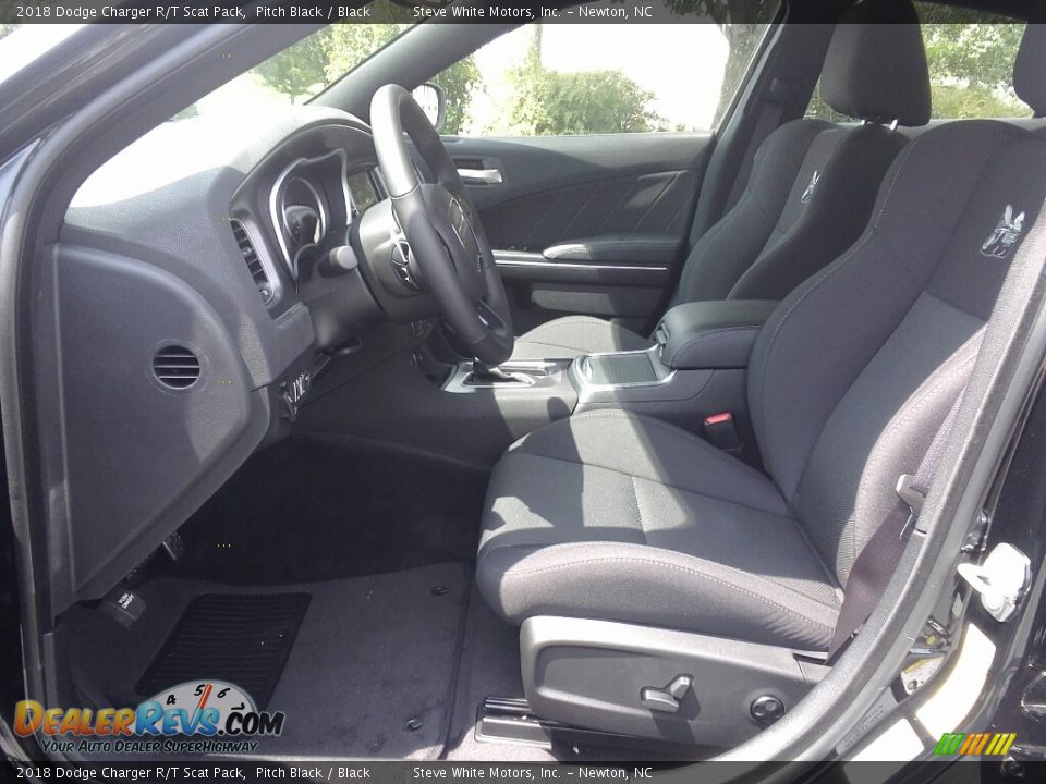 2018 Dodge Charger R/T Scat Pack Pitch Black / Black Photo #9