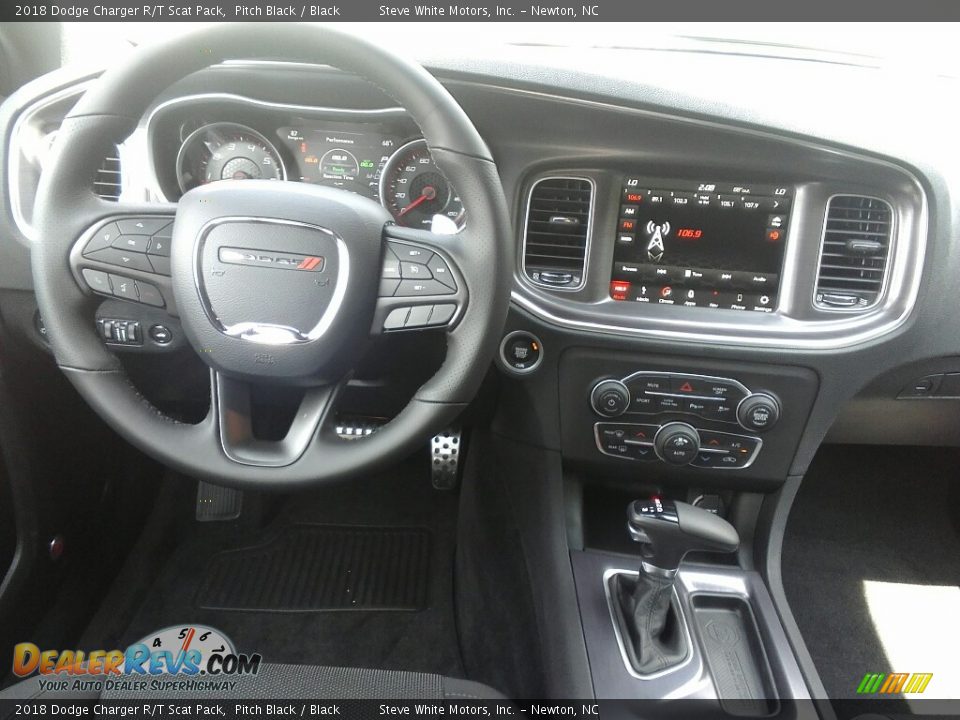 2018 Dodge Charger R/T Scat Pack Pitch Black / Black Photo #16