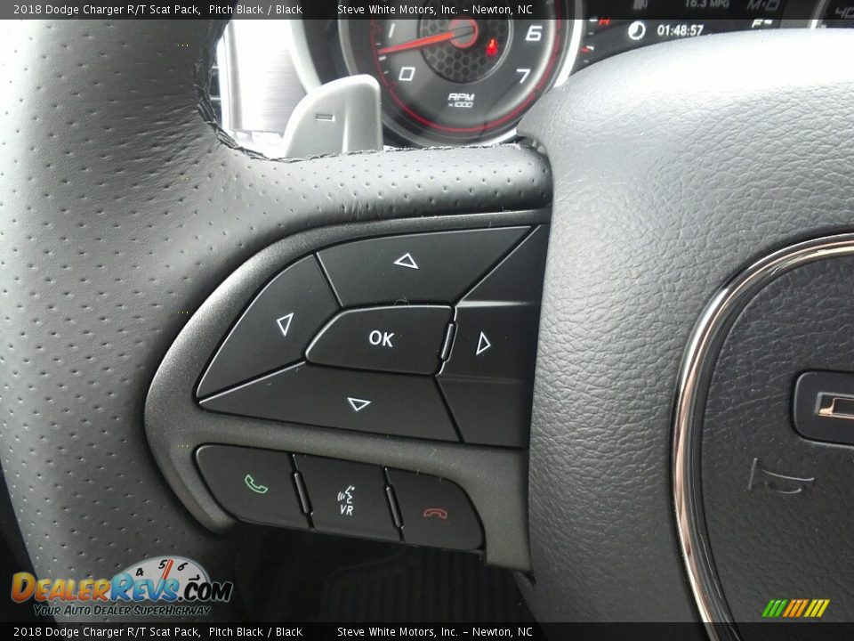 2018 Dodge Charger R/T Scat Pack Pitch Black / Black Photo #17