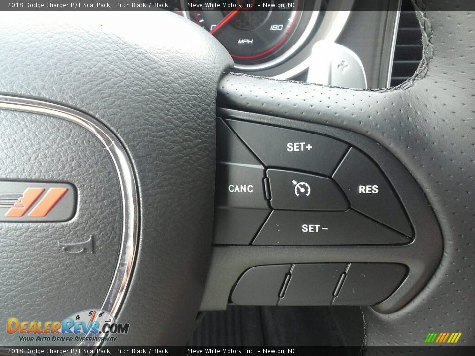 2018 Dodge Charger R/T Scat Pack Pitch Black / Black Photo #18