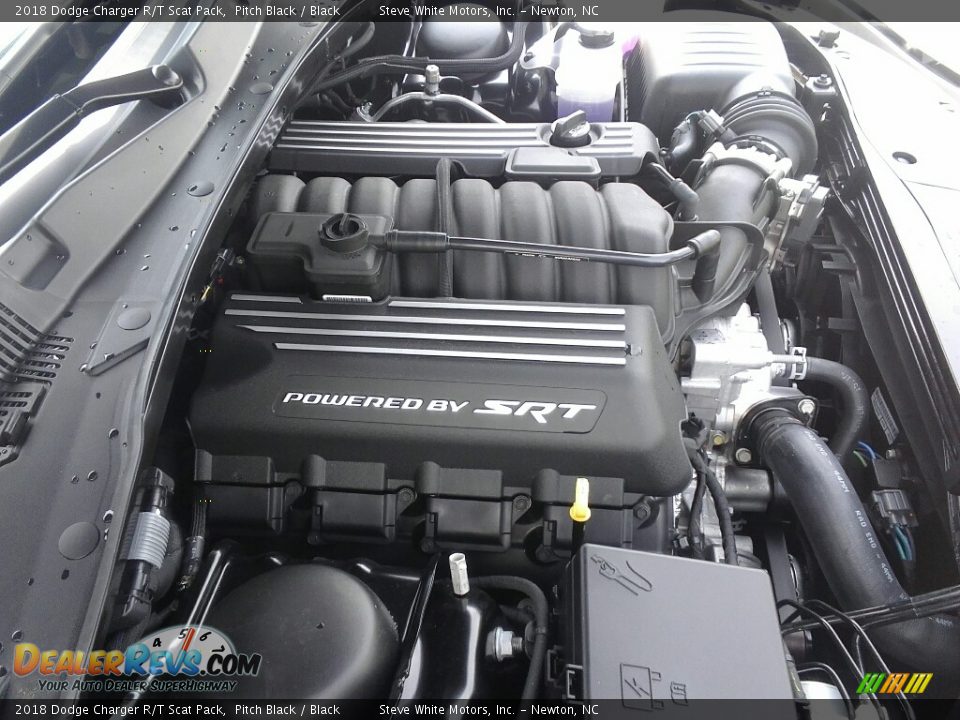 2018 Dodge Charger R/T Scat Pack Pitch Black / Black Photo #34