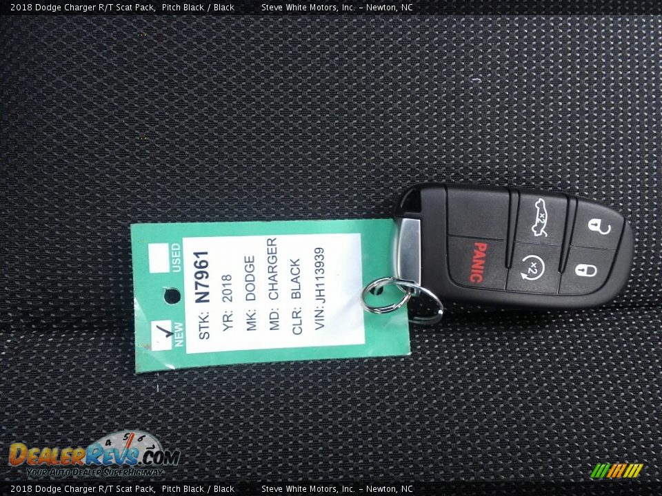 2018 Dodge Charger R/T Scat Pack Pitch Black / Black Photo #36