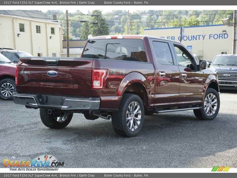 2017 Ford F150 XLT SuperCrew 4x4 Bronze Fire / Earth Gray Photo #4