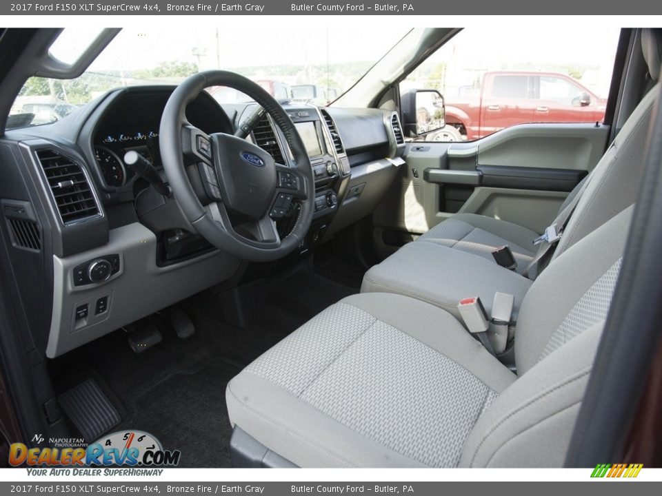 2017 Ford F150 XLT SuperCrew 4x4 Bronze Fire / Earth Gray Photo #8