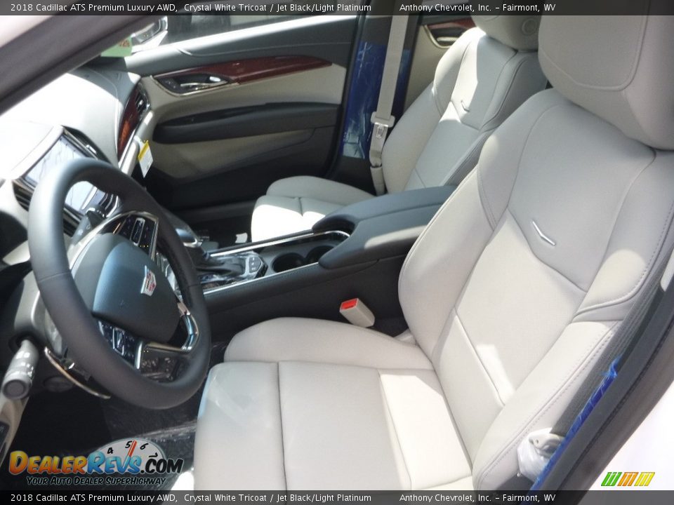 Jet Black/Light Platinum Interior - 2018 Cadillac ATS Premium Luxury AWD Photo #14