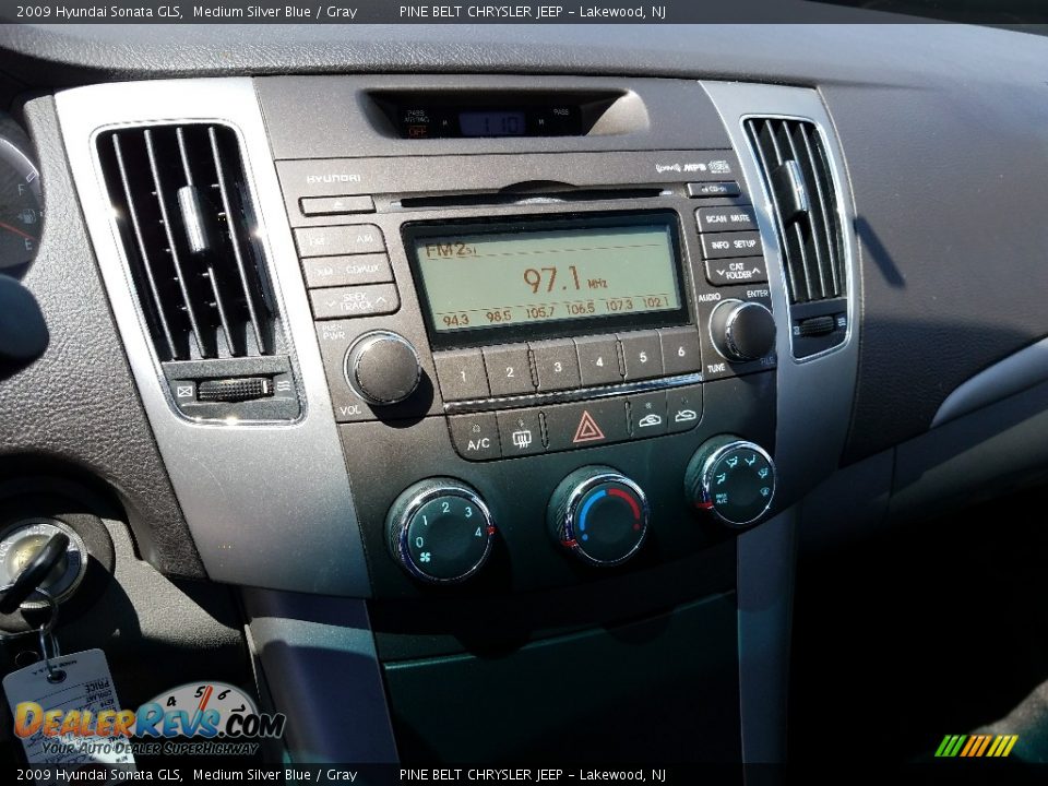 2009 Hyundai Sonata GLS Medium Silver Blue / Gray Photo #4