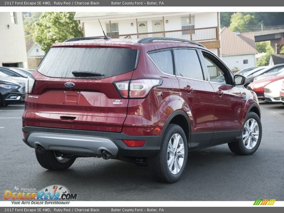 2017 Ford Escape SE 4WD Ruby Red / Charcoal Black Photo #3
