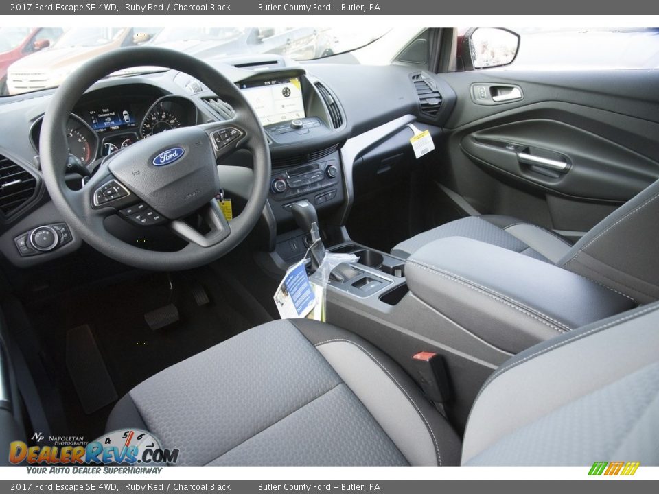 2017 Ford Escape SE 4WD Ruby Red / Charcoal Black Photo #10