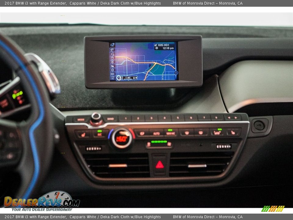 2017 BMW i3 with Range Extender Capparis White / Deka Dark Cloth w/Blue Highlights Photo #5