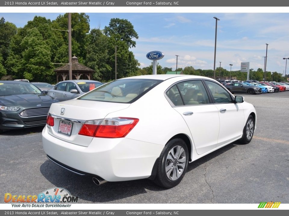 2013 Honda Accord LX Sedan Alabaster Silver Metallic / Gray Photo #3